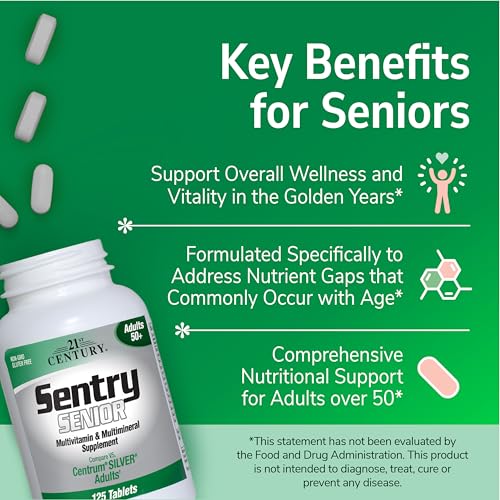 21st Century Adult's Sentry Senior Multivitamin & Mineral, 265 Tablets