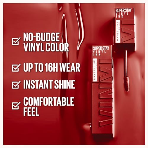 Maybelline New York SuperStay Vinyl Ink Lipstick 3-Piece Set (Coy, Lippy, Witty)