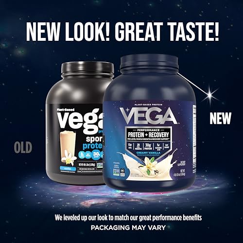 Vega Sport Protein Powder Vanilla Flavor - 4lb Plant-Based Fuel for Athletes