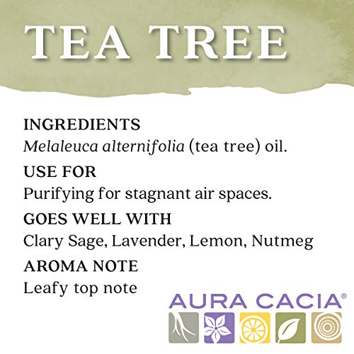 Aura Cacia Pure Tea Tree Essential Oil - Purity Certified 0.5 fl. oz.