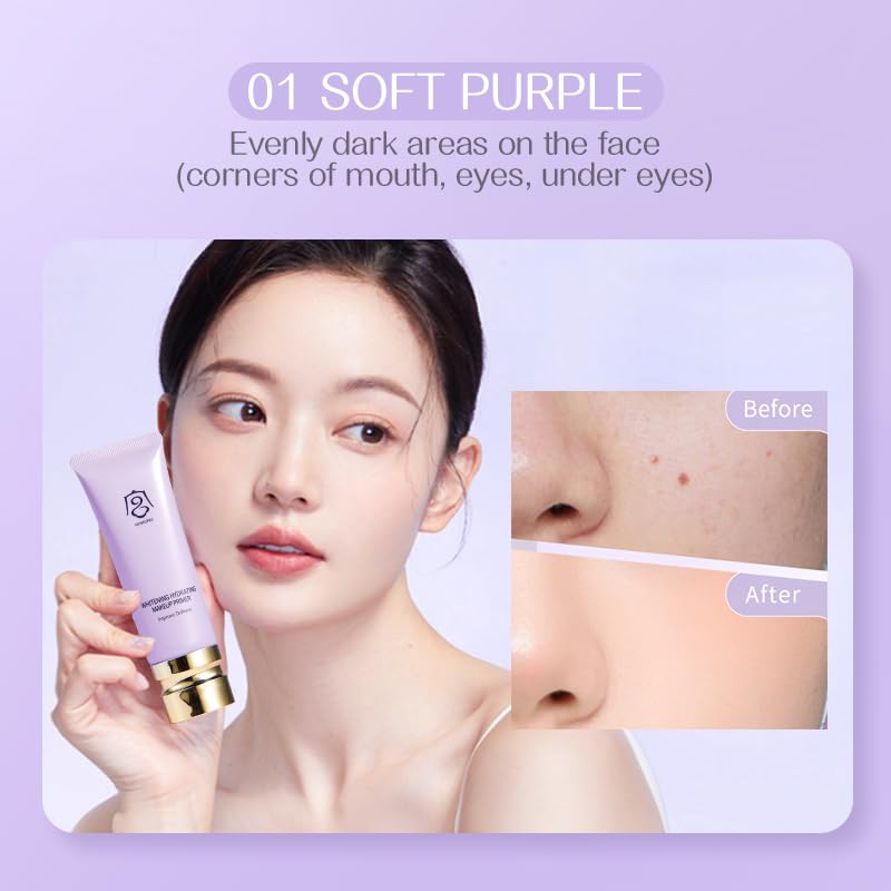 Soft Purple Brightening BB Cream SPF 30+ 40g - Moisturizing Primer & Sunscreen