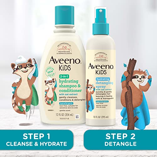 Aveeno Baby Hydrating Detangling Spray - Gentle, Tear-Free Formula