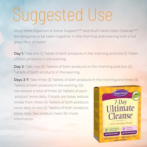 Nature's Secret 7-Day Ultimate Cleanse Set - 2 Part Total Body Reset