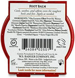Badger Foot Balm - Peppermint & Tea Tree - Soothing Relief for Tired Feet