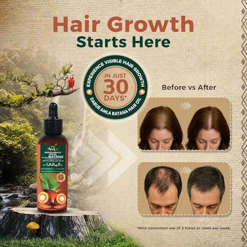 Dabur Amla Pure Batana Growth Miracle Hair Oil - 95ml | Promotes Growth & Shine