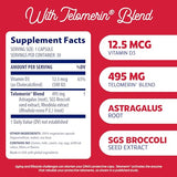 Enzymedica Telomere Plus - Cellular Health & Longevity Support, 30 Capsules