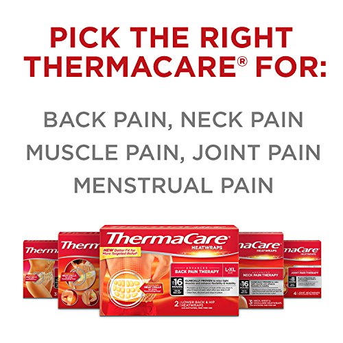 ThermaCare Portable Neck & Shoulder Pain Relief Heat Wraps, 3 Count – Multi-Purpose Air-Activated Heating Pads