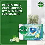 Dettol Hydra Cool Antibacterial Soap Bars (4 Pack) - Cucumber & Icy Menthol