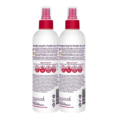 Fairy Tales Kids Rosemary Repel Lice Spray - Daily Conditioning & Protection, 8 fl oz Pack of 2