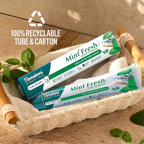 Himalaya Mint Fresh Herbal Toothpaste - 300ml Fresh Breath Formula
