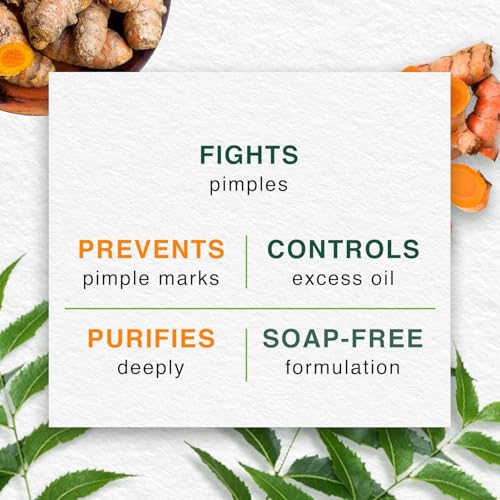 Purifying Neem Face Wash for Acne & Blemish Control - Prevents Marks, 300ml (2X150ml)
