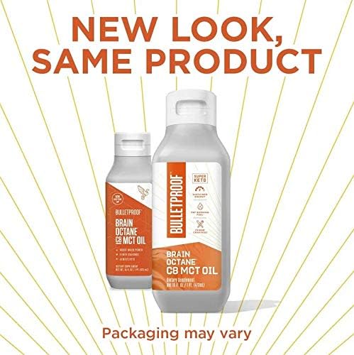 Bulletproof Brain Octane C8 MCT Oil - Pure Coconut Sourced