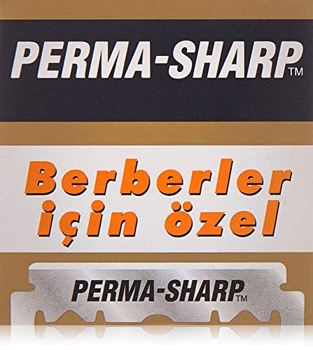 Perma-Sharp 100 Professional Straight Edge Barber Razor Blades