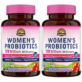 Vitalitown Women's Probiotics 120 Billion CFUs - Gut & Vaginal Health Support - 60 Capsules