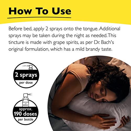 RESCUE Bach Sleep Spray 20ml - Natural Homeopathic Sleep Aid for Restful Nights