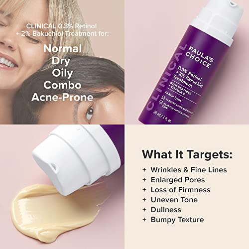 Paula's Choice CLINICAL 0.3% Retinol + 2% Bakuchiol - Anti-Aging