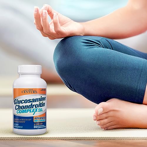 21st Century Glucosamine Chondroitin Complex Plus MSM 80 Tablets - Triple Strength Joint Support