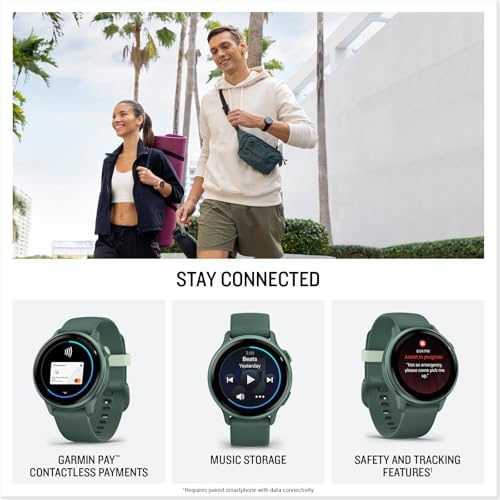 Garmin vívoactive 6 GPS Smartwatch - Metallic Jasper Green