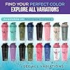 -2 Pack- 28 oz Protein Shaker Bottles for Protein Mixes - 2x Wire Whisk | Leak Proof Shaker Cups for Protein Shakes | Protein Shaker Bottle Pack | Shakers for Protein Shakes-Black&Transparent
