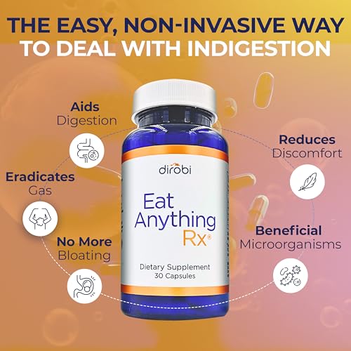 EAT Anything Rx Digestive Enzymes: Fructose & Lactose Malabsorption Support