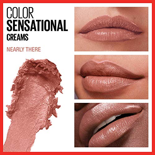 Maybelline Color Sensational Hydrating Lipstick - Nearly There - Creamy, Long-Lasting Nude Lip Color