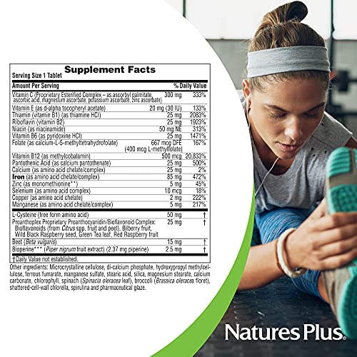 Nature's Plus Hema-Plex High-Potency Iron & Vitamins, Slow-Release Tablets, 10 Servings