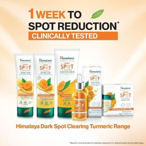 Himalaya Dark Spot Clearing Turmeric Scrub - Exfoliates & Reduces Dark Spots, 75ml