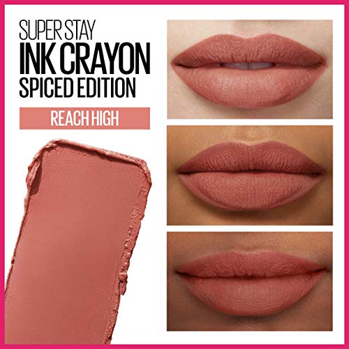 Maybelline Super Stay Ink Crayon Lipstick - Rosey Mauve - Precision Tip with Built-in Sharpener