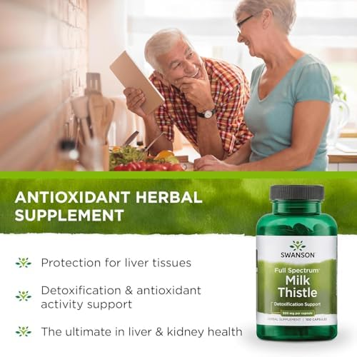 Swanson Full Spectrum Milk Thistle - Liver Support - 500mg, 100 Capsules
