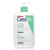 CeraVe Foaming Cleanser for Oily Skin 473ml, Hyaluronic Acid, Fragrance Free