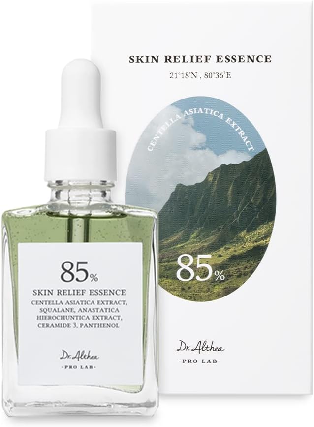 Dr. Althea Relief Essence - 85% Deer Placenta, Peppermint, Moisturizing Serum for Hydrated Skin - Korean Cosmetics
