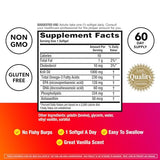 MegaRed Omega-3 Krill Oil 1000mg - Ultra Strength Softgels - 60 Count
