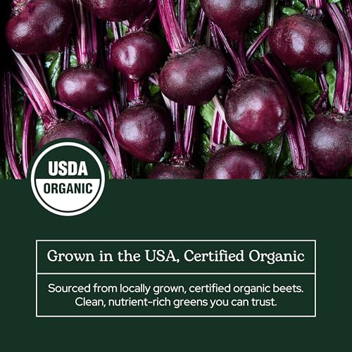 Organic Beet Juice Powder by Eclectic Institute - 90g for Energy & Antioxidants