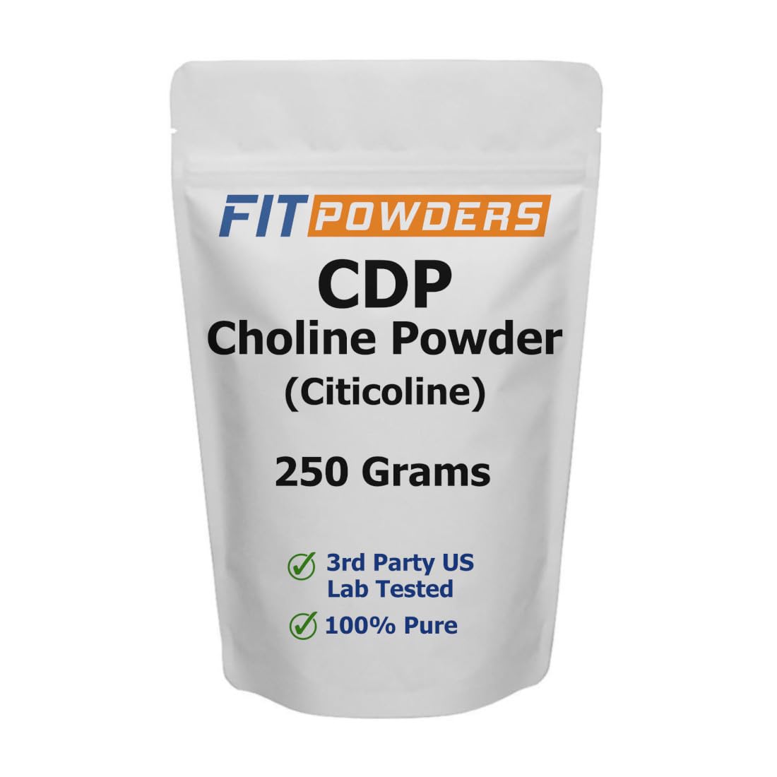 Citicoline Powder (CDP Choline) 250g - Bulk Pure Cognitive Supplement with Scoop