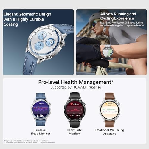 HUAWEI WATCH GT 5 46mm Smartwatch: 14-Day Battery, Enhanced Running & Cycling