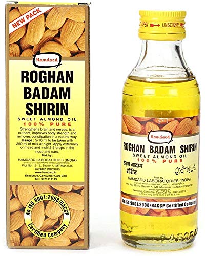 Hamdard Roghan Badam Shirin - Pure Sweet Almond Oil (2x50ml)