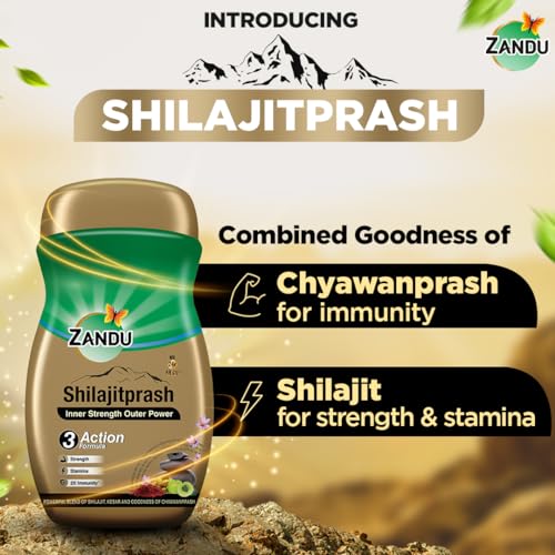 Zandu Shilajitprash, Ayurvedic Herbal Strength & Immunity Paste, 900 Gm Jar