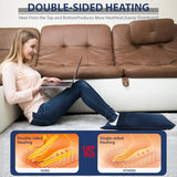 Heated Electric Foot Warmer Pad - Double-Sided, 6 Settings, 3 Timers