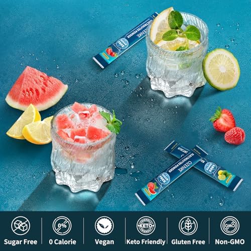 Zero Sugar Electrolyte Powder Sticks | Rapid Hydration Drink Mix (20 Packets)