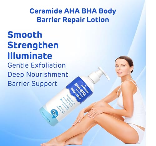 Ceramide AHA 6% + BHA 1% Barrier Repair Body Lotion | Hydrating & Exfoliating Formula