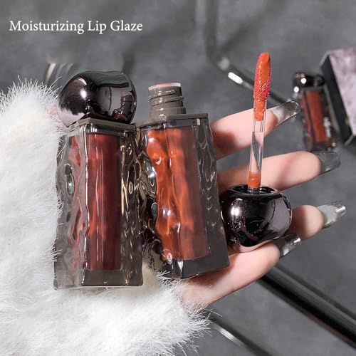 Moisturizing Lip Gloss with Hyaluronic Acid - High Shine, Non-Sticky, Silky Smooth Formula - Spring Mountain Sweet Peach