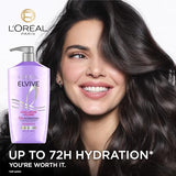 L’Oréal Paris Elvive Hyaluron Plump Hydrating Conditioner for Leaves with Shine, Paraben-Free, 26.5 oz