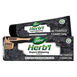 Dabur Herbal Activated Charcoal Whitening Toothpaste with Bamboo Toothbrush - 150g