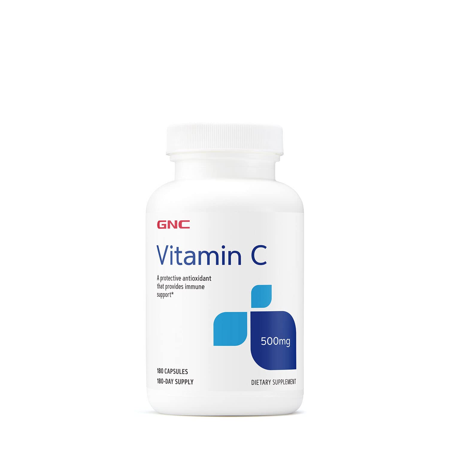 GNC Vitamin C Capsules 500mg - 180 Capsules for Immune Support