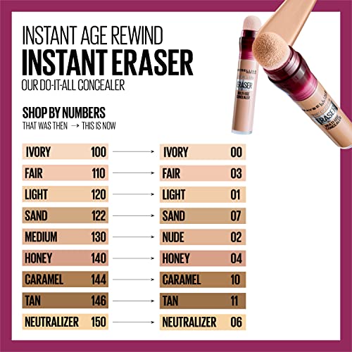 Maybelline Instant Age Rewind Eraser Multi-Use Concealer - Honey, 6ml