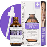 Advanced Clinicals Hyaluronic Acid Serum - Hydrating & Plumping Facial Serum