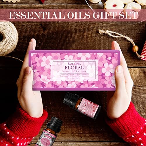 SALKING Essential Oil Set - 6 x 10ml Premium Aromatherapy Oils