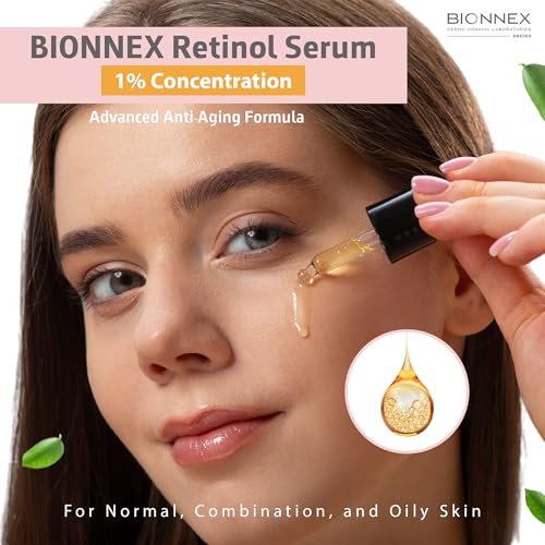 The Nordea Retinol 1% Serum - High-Potency Anti-Aging Treatment for Wrinkles & Fine Lines - 30ml