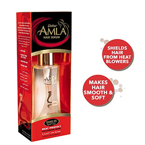 Dabur Amla Snake Oil Hair Serum for Smooth, Soft & Heat Protected Hair - 50ml