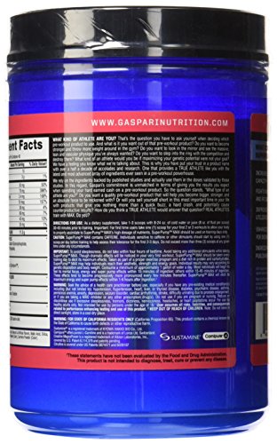 Gaspari Nutrition SuperPump Max Pre-Workout Watermelon 640g - Vasodilation and Nitric Oxide Support